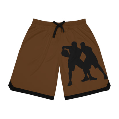 Basketball Rib Shorts: Basketball Brown