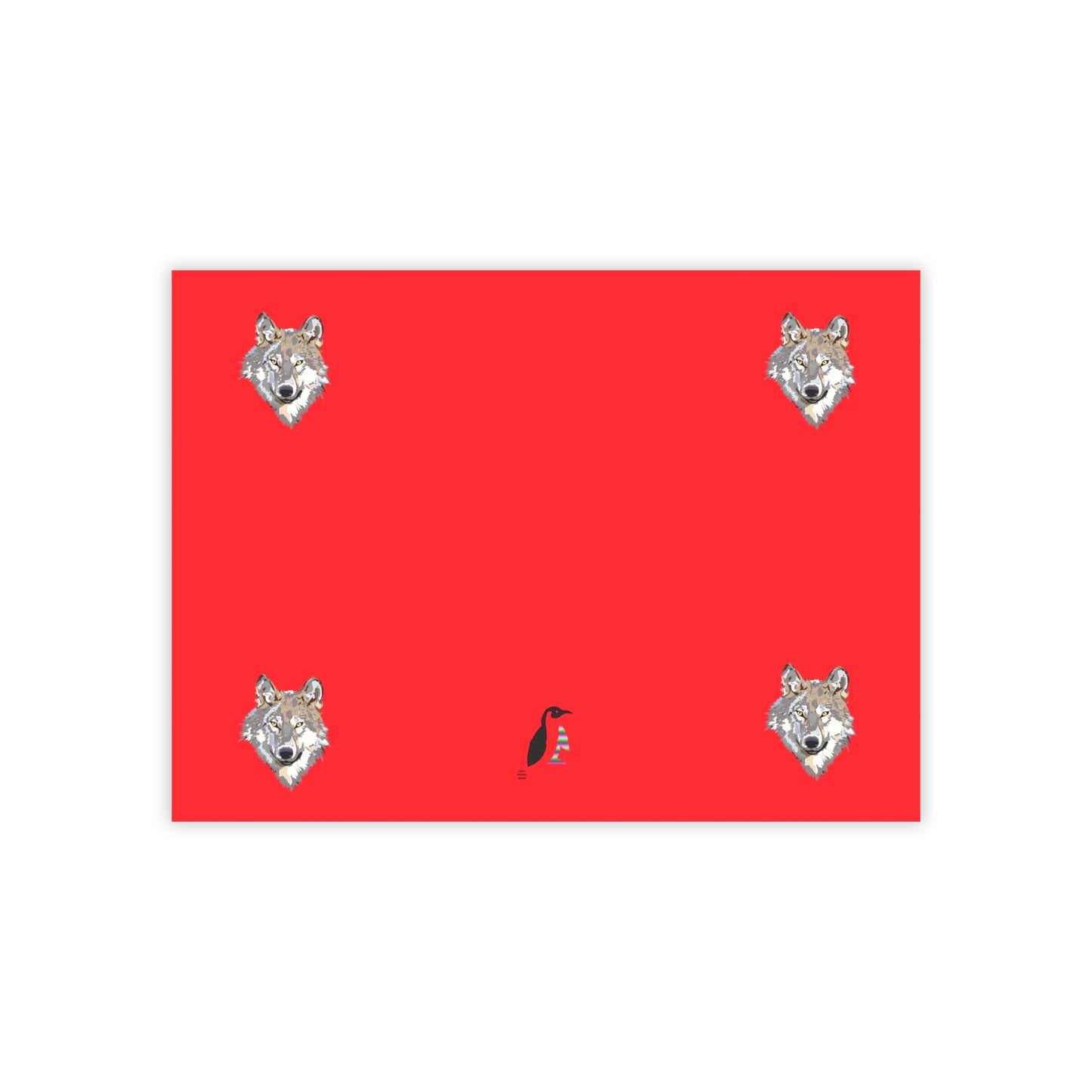 Post-it® Note Pads: Wolves Red