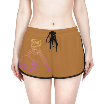 Women's Relaxed Shorts: Bowling Lite Brown