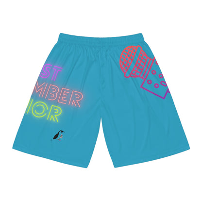 Basketball Shorts: Music Turquoise