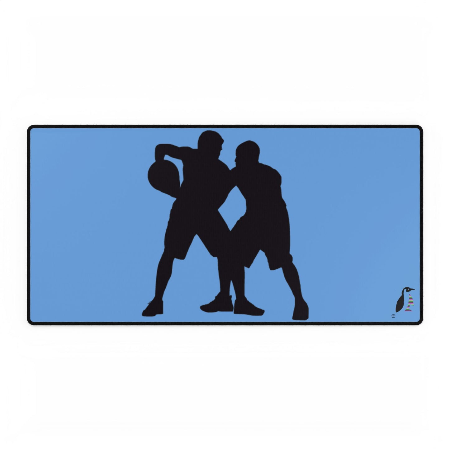 Desk Mats: Basketball Lite Blue