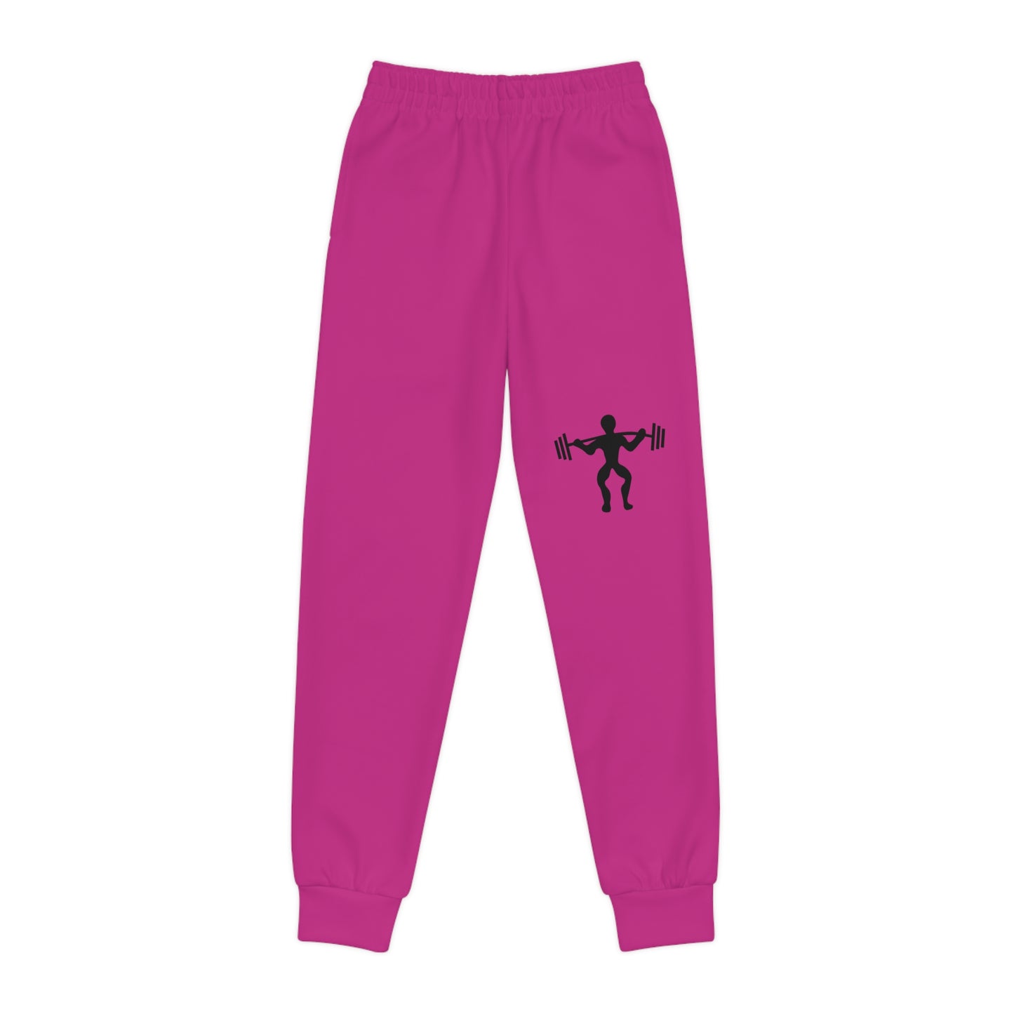 Youth Joggers: Weightlifting Pink