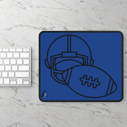 Gaming Mouse Pad: Football Dark Blue