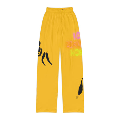 Kids Pajama Pants: Wrestling Yellow