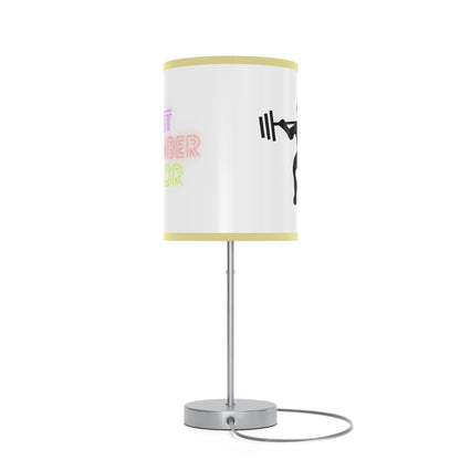 Lamp on a Stand, US|CA plug: Weightlifting White