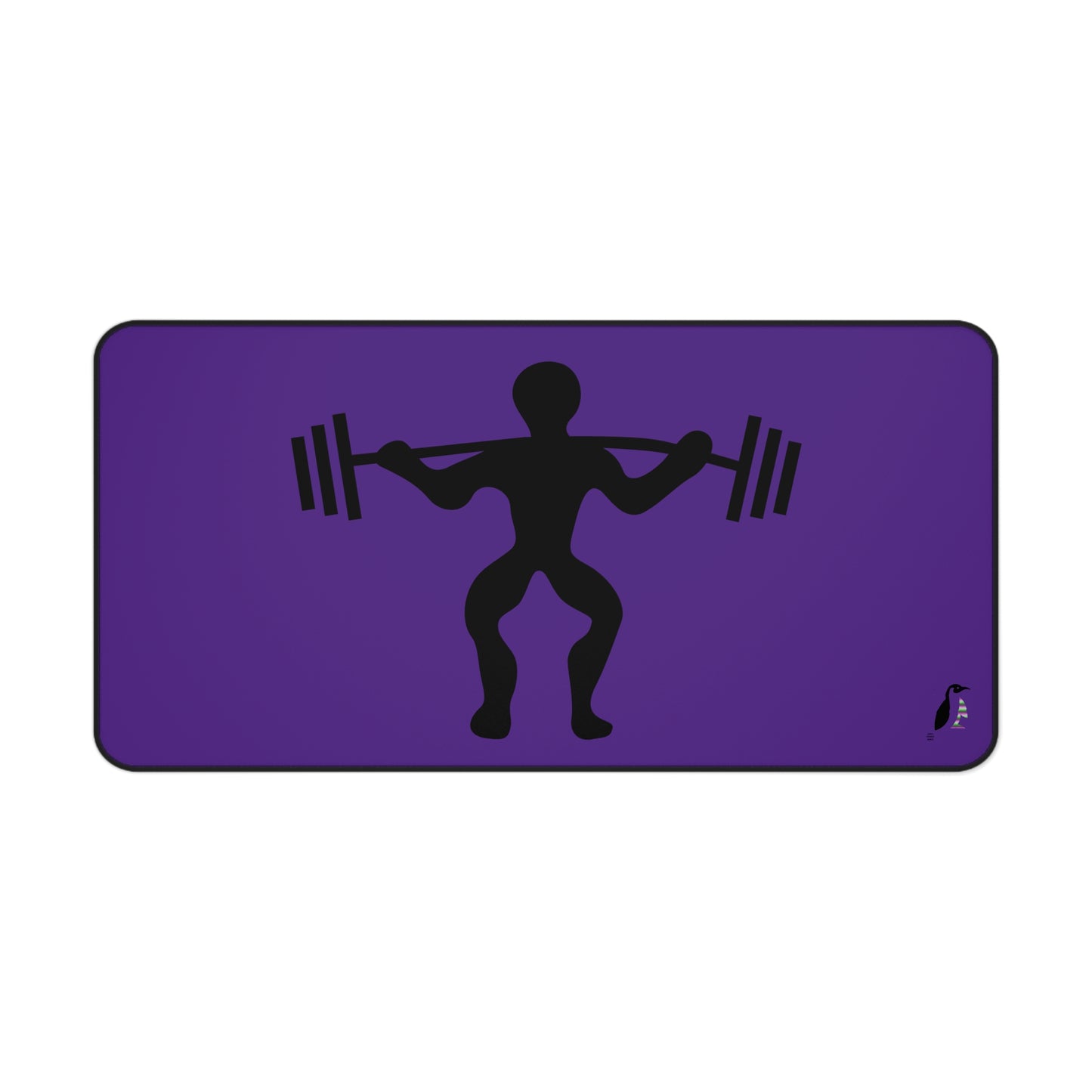 Desk Mat: Weightlifting Purple