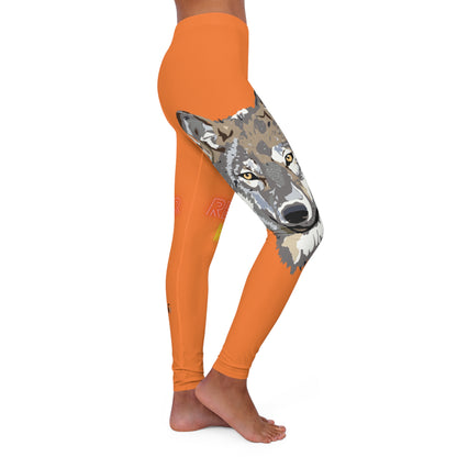 Women's Spandex Leggings: Wolves Crusta