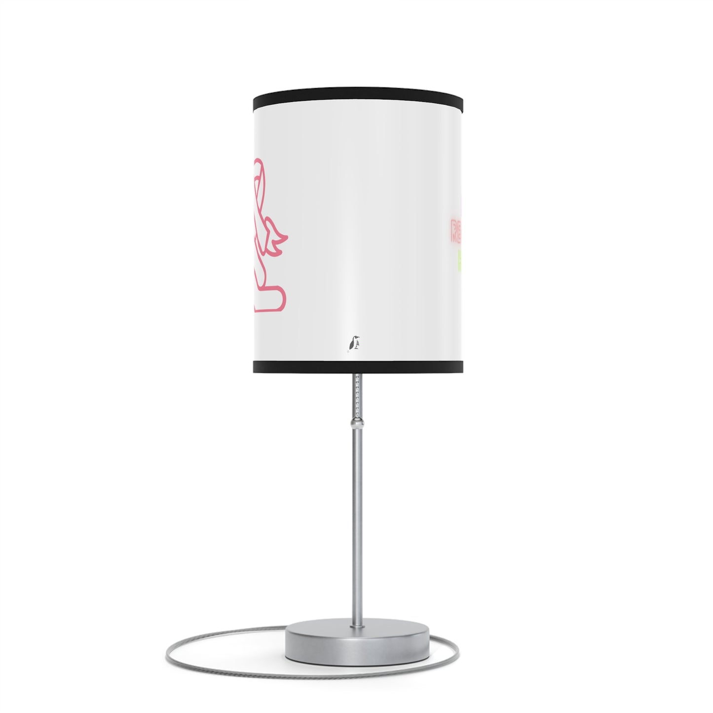 Lamp on a Stand, US|CA plug: Fight Cancer White