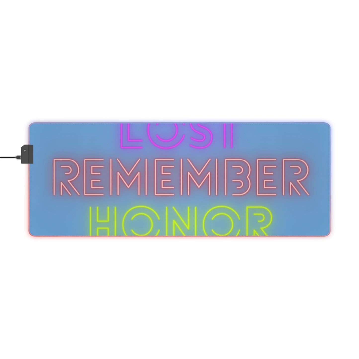 LED Gaming Mouse Pad: Lost Remember Honor Lite Blue