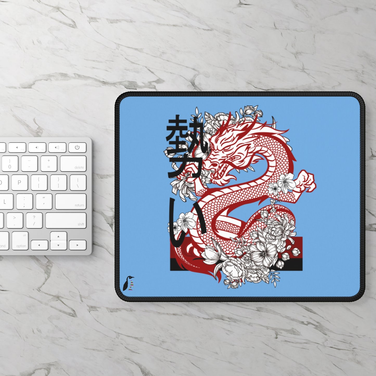 Gaming Mouse Pad: Dragons Lite Blue