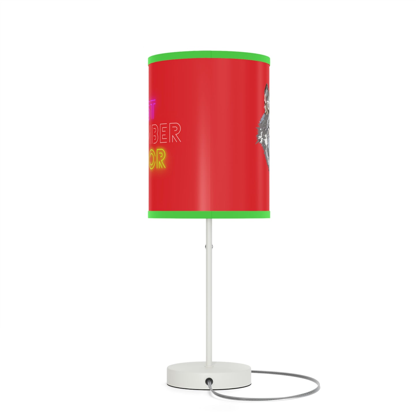 Lamp on a Stand, US|CA plug: Wolves Red