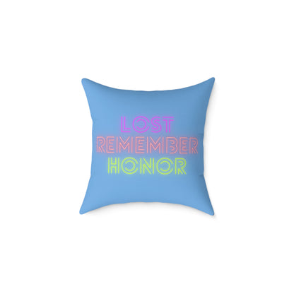 Spun Polyester Pillow: Golf Lite Blue