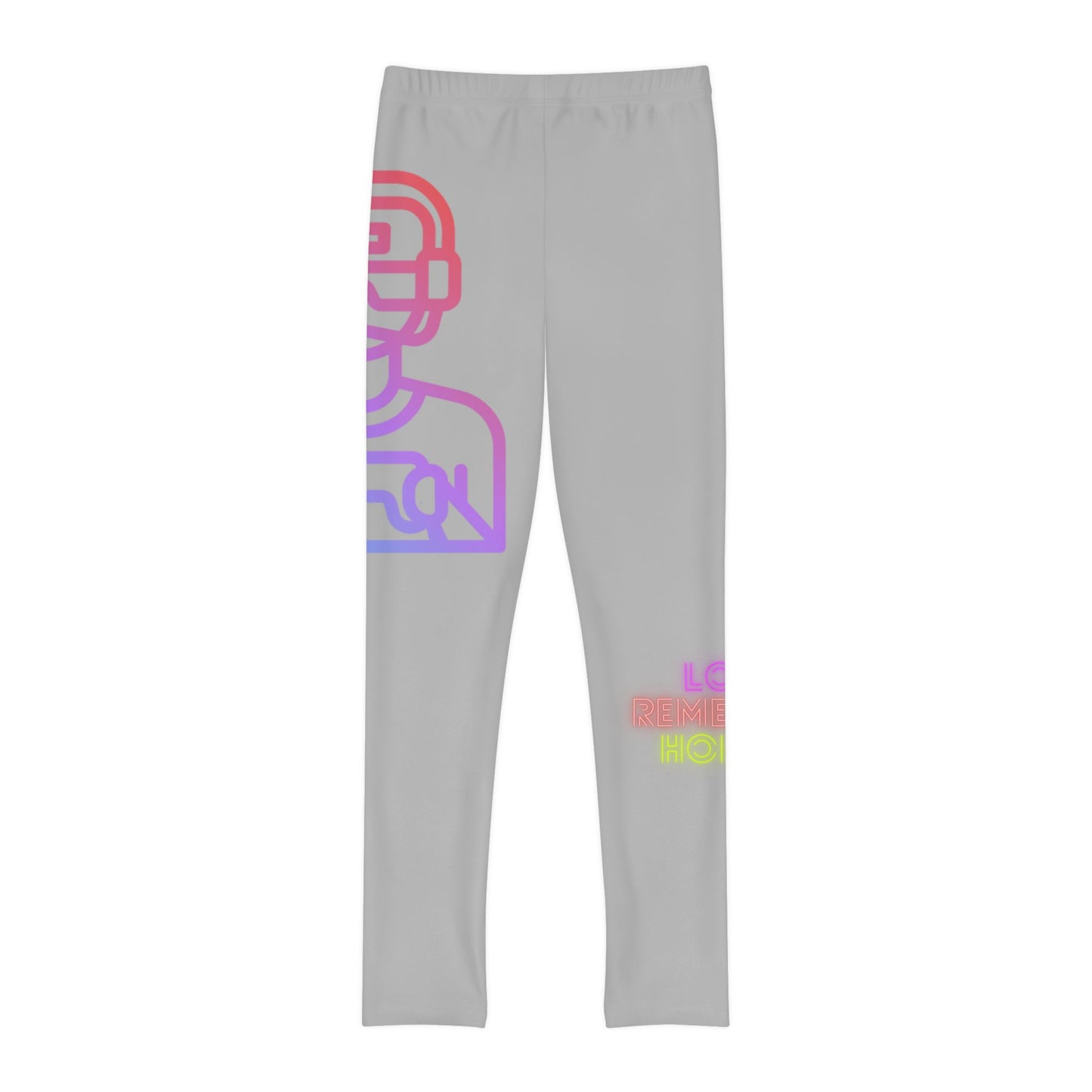 Youth Full-Length Leggings: Gaming Lite Grey