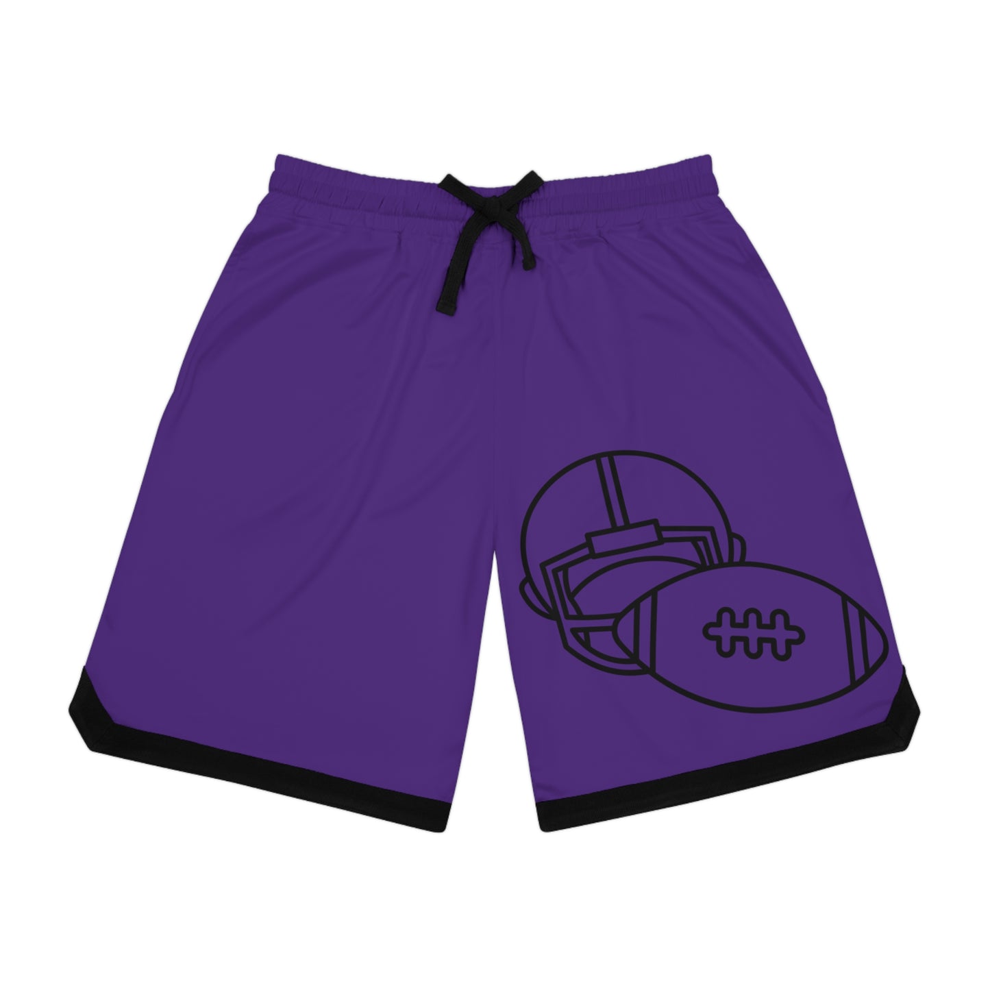 Basketball Rib Shorts: Football Purple