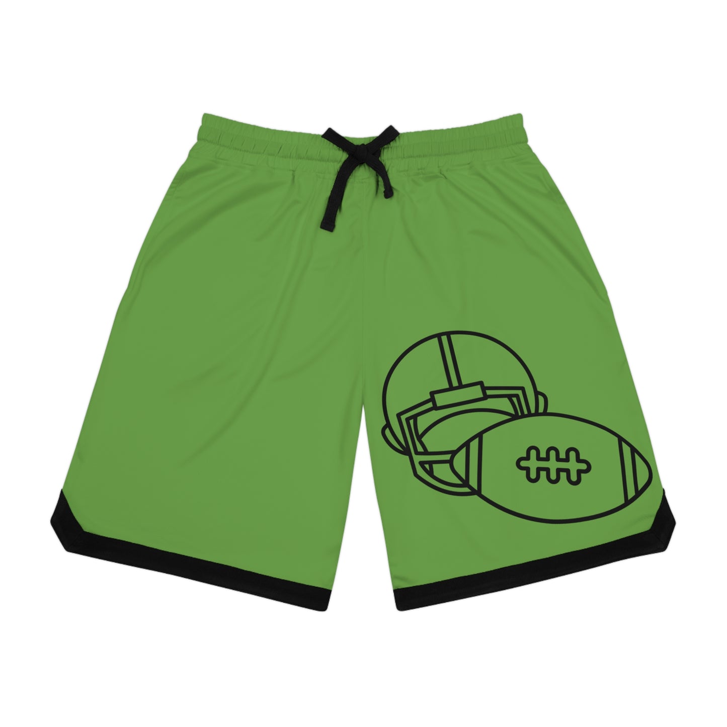 Basketball Rib Shorts: Football Green