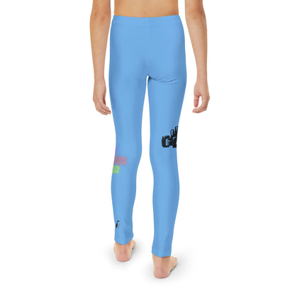 Youth Full-Length Leggings: Racing Lite Blue