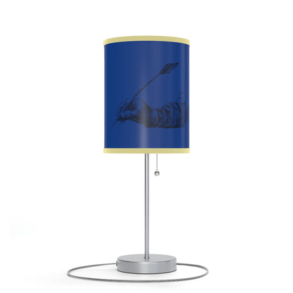 Lamp on a Stand, US|CA plug: Writing Dark Blue