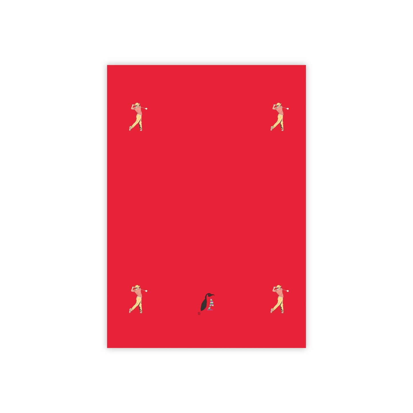 Post-it® Note Pads: Golf Dark Red