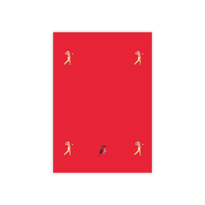 Post-it® Note Pads: Golf Dark Red