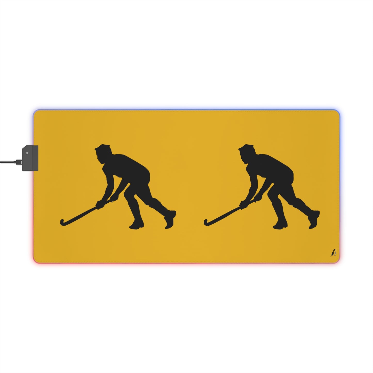 LED Gaming Mouse Pad: Hockey Yellow