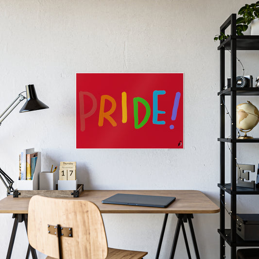 Gloss Posters: LGBTQ Pride Dark Red