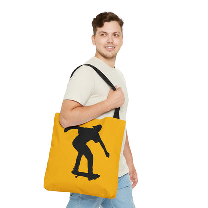 Tote Bag: Skateboarding Yellow