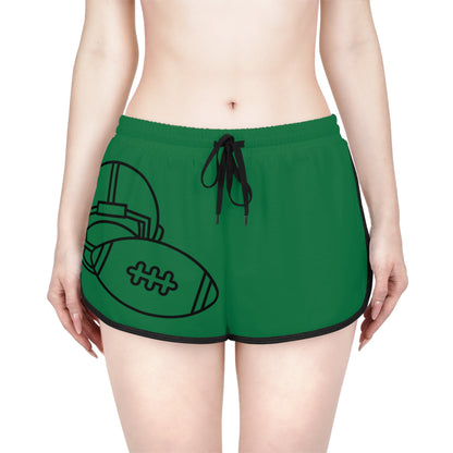 Women's Relaxed Shorts: Football Dark Green