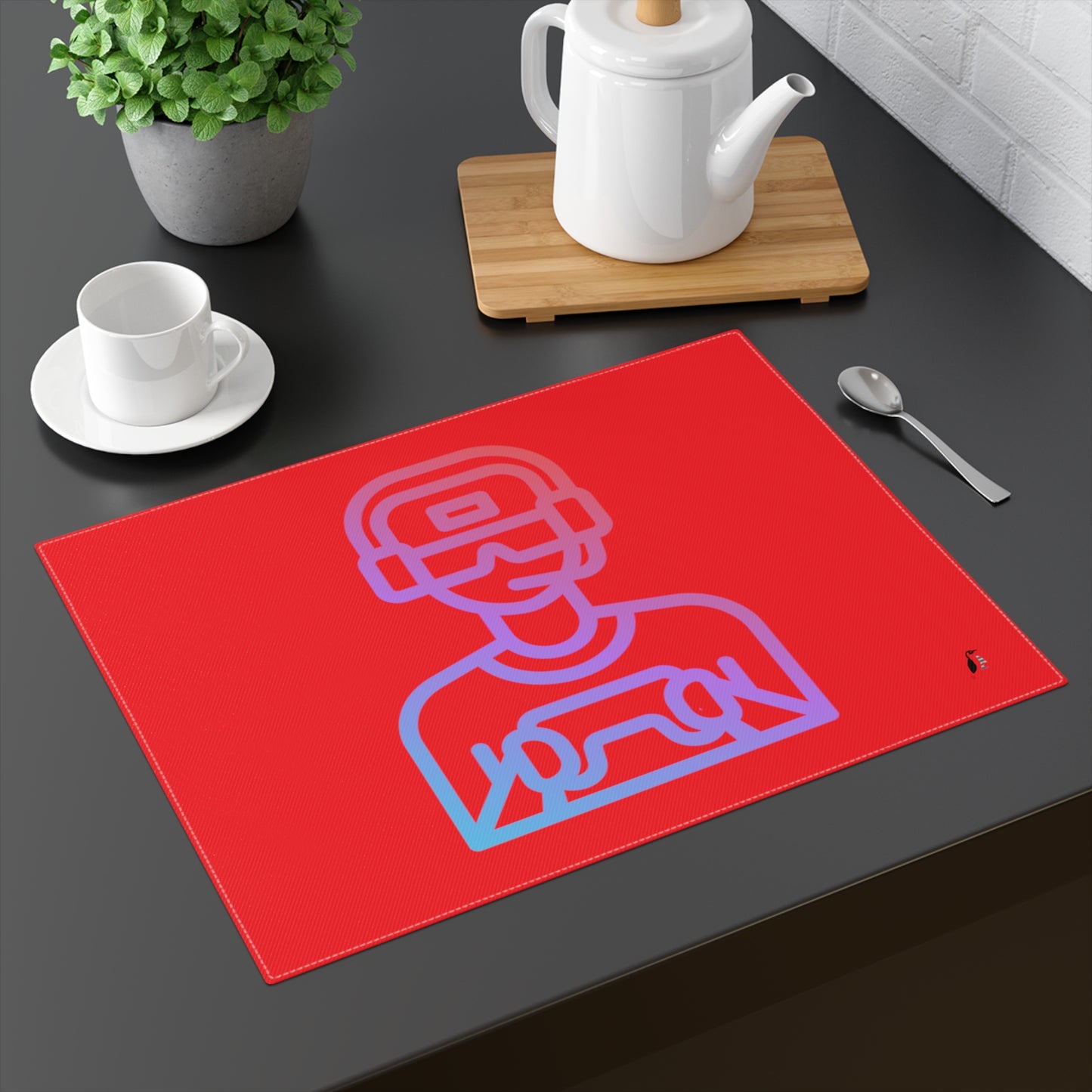 Placemat, 1pc: Gaming Red