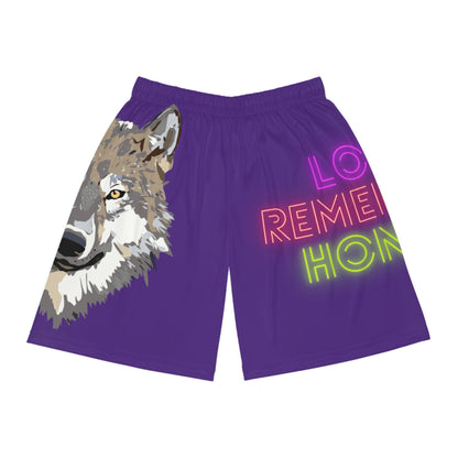 Basketball Shorts: Wolves Purple