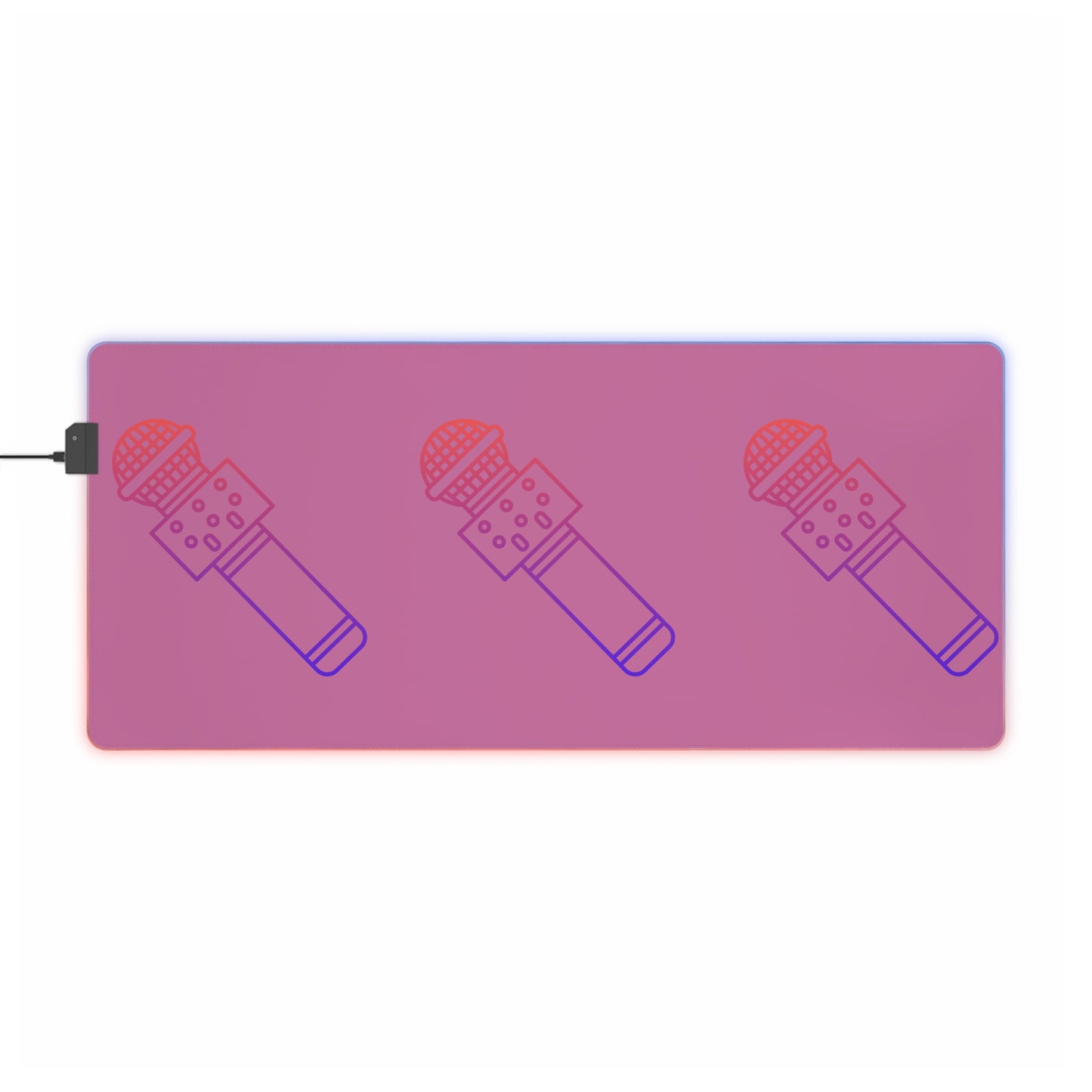 LED Gaming Mouse Pad: Music Lite Pink