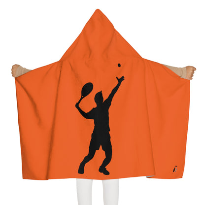 Youth Hooded Towel: Tennis Orange