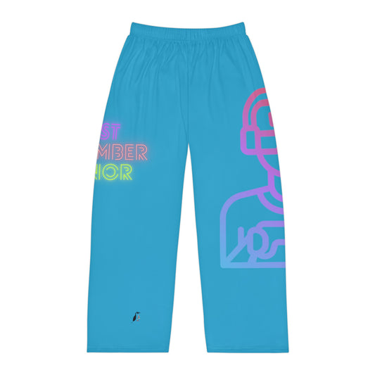 Panlalaking Pajama Pants: Gaming Turquoise