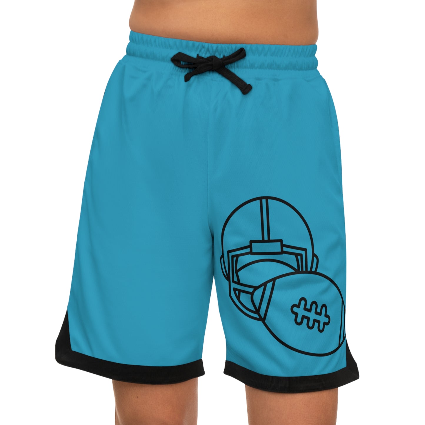 Basketball Rib Shorts: Football Turquoise