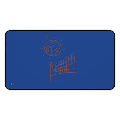 Desk Mat: Volleyball Dark Blue