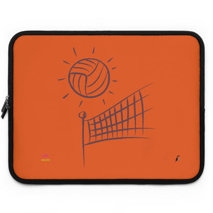 Laptop Sleeve: Volleyball Orange