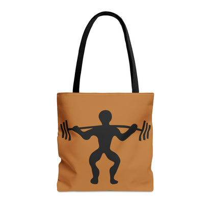 Tote Bag: Weightlifting Lite Brown