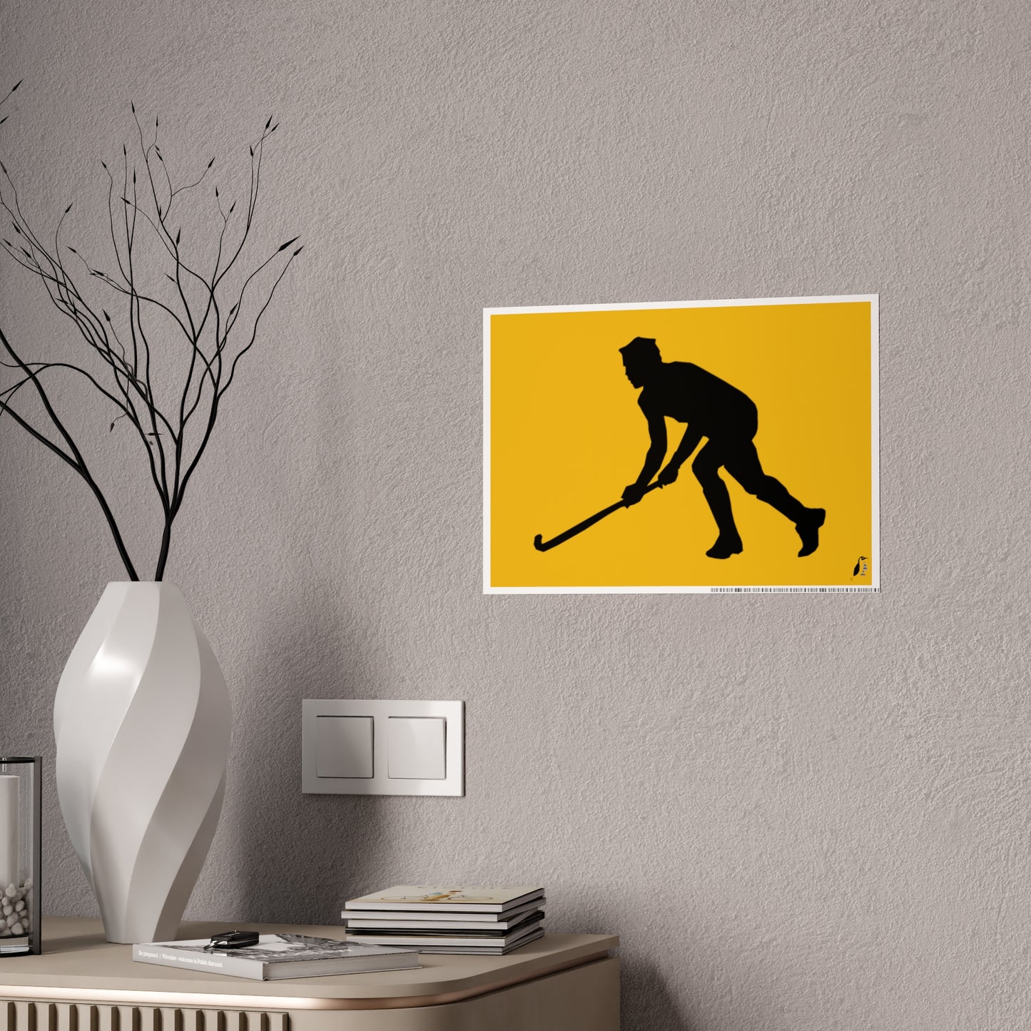 Gloss Posters: Hockey Yellow