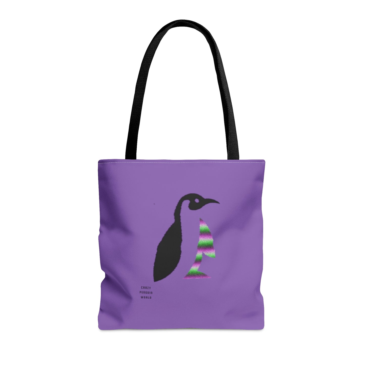 Tote Bag: Crazy Penguin World Logo Lite Purple