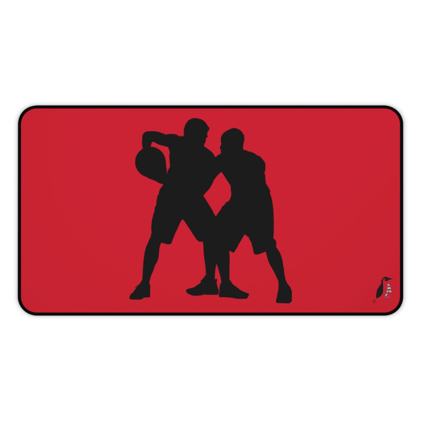 Desk Mat: Basketball Dark Red