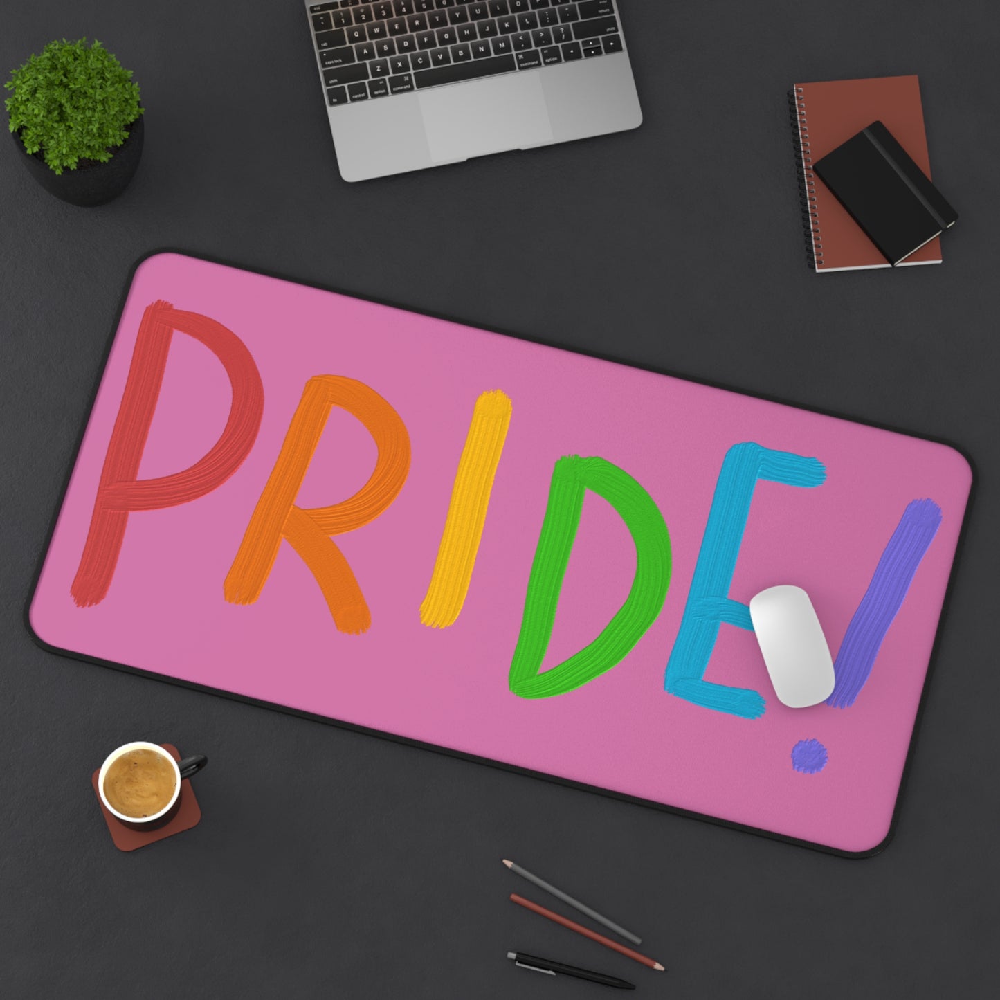 Desk Mat: LGBTQ Pride Lite Pink