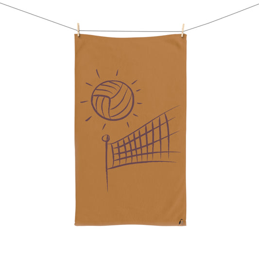 Hand Towel: Volleyball Lite Brown