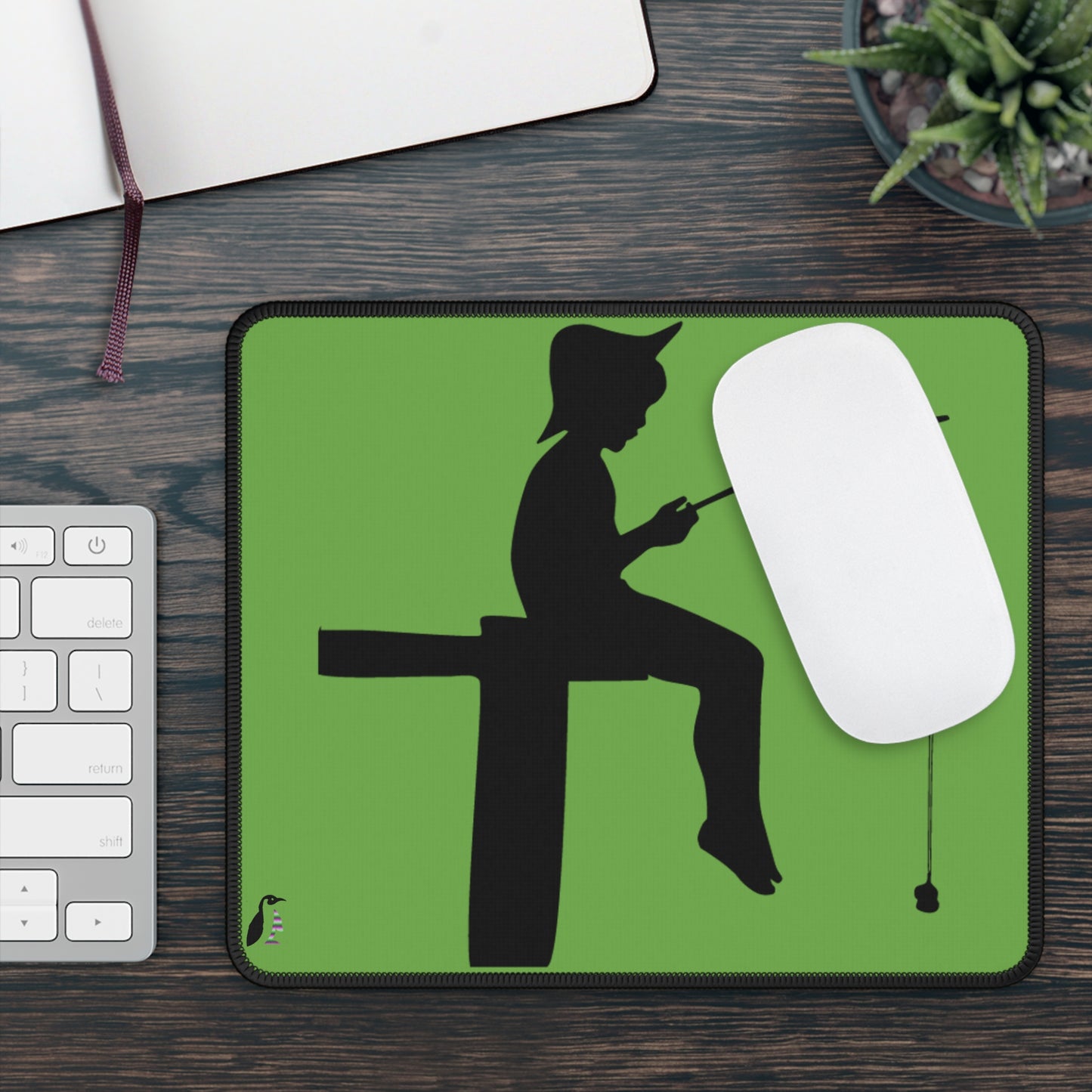 Gaming Mouse Pad: Fishing Green