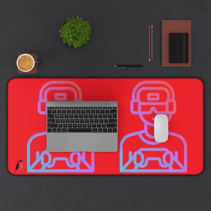 Desk Mat: Gaming Red