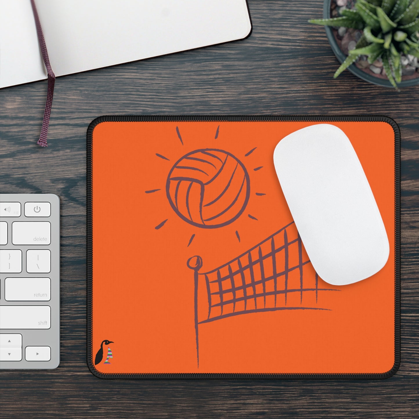 Gaming Mouse Pad: Volleyball Orange