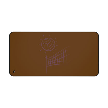 Desk Mat: Volleyball Brown