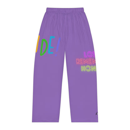 Women's Pajama Pants: LGBTQ Pride Lite Purple