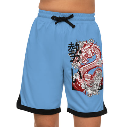 Basketball Rib Shorts: Dragons Lite Blue