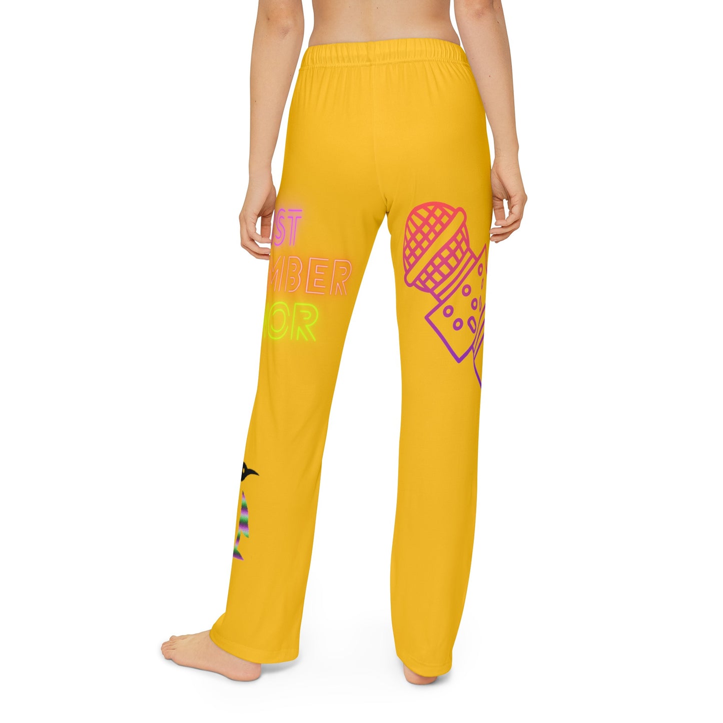 Kids Pajama Pants: Music Yellow