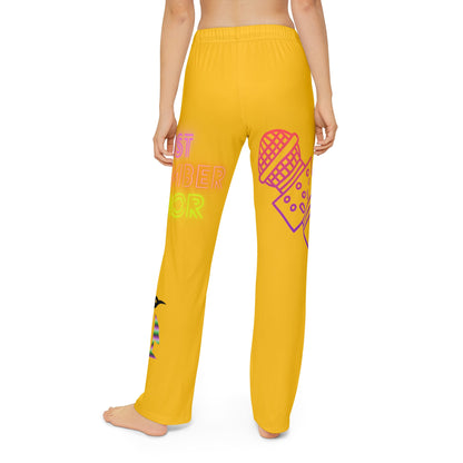 Kids Pajama Pants: Music Yellow