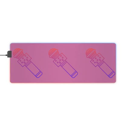 LED Gaming Mouse Pad: Music Lite Pink